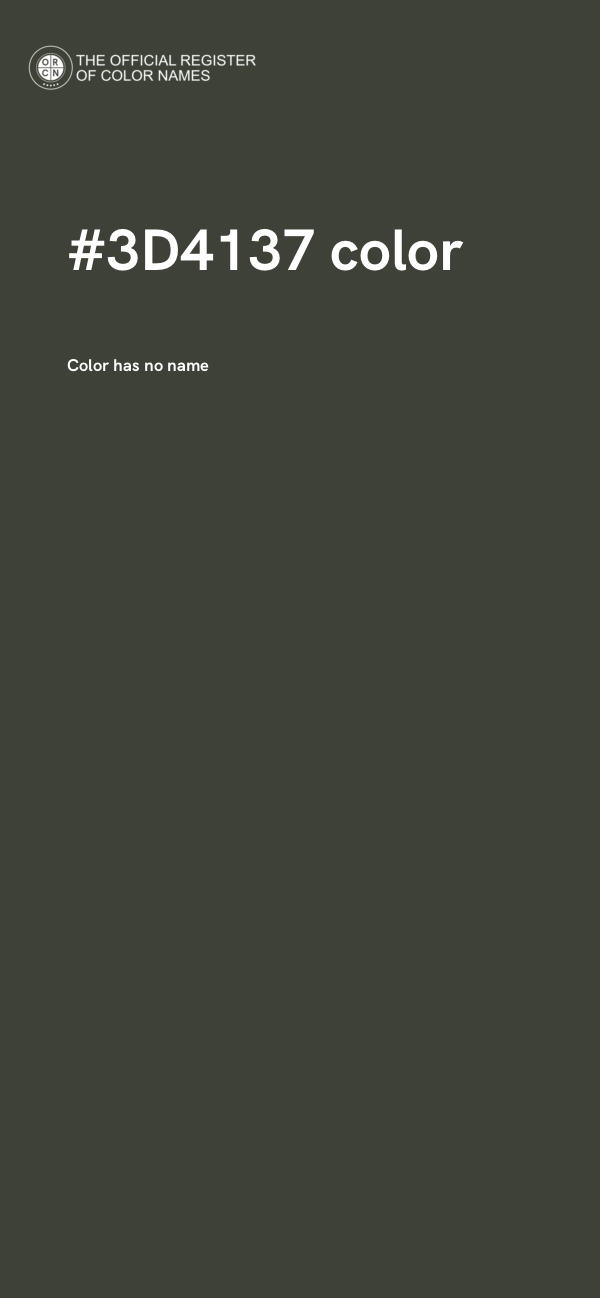 #3D4137 color image