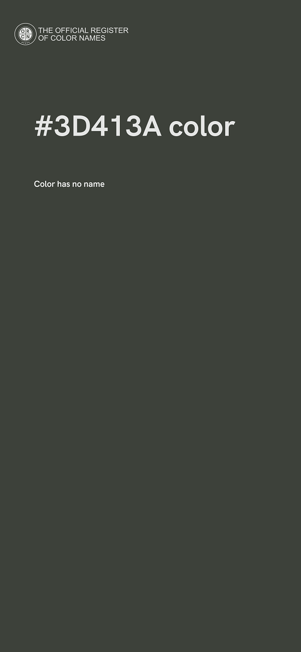 #3D413A color image