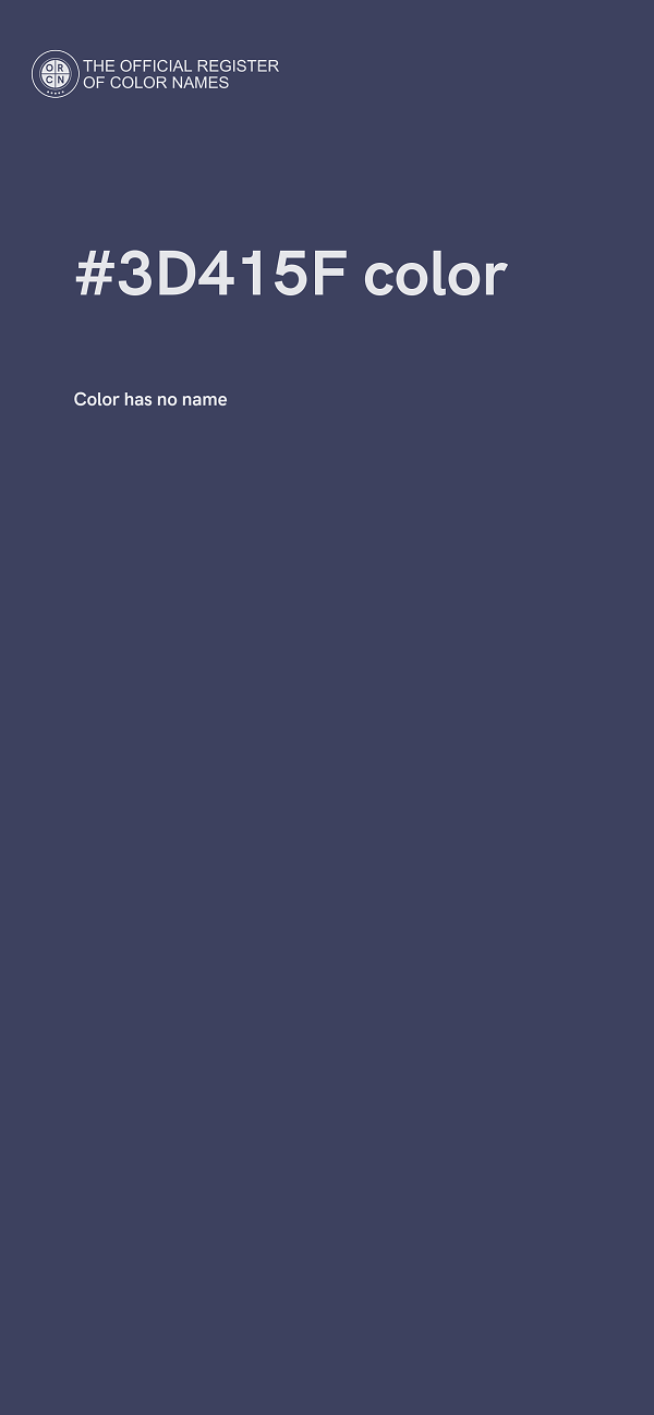 #3D415F color image