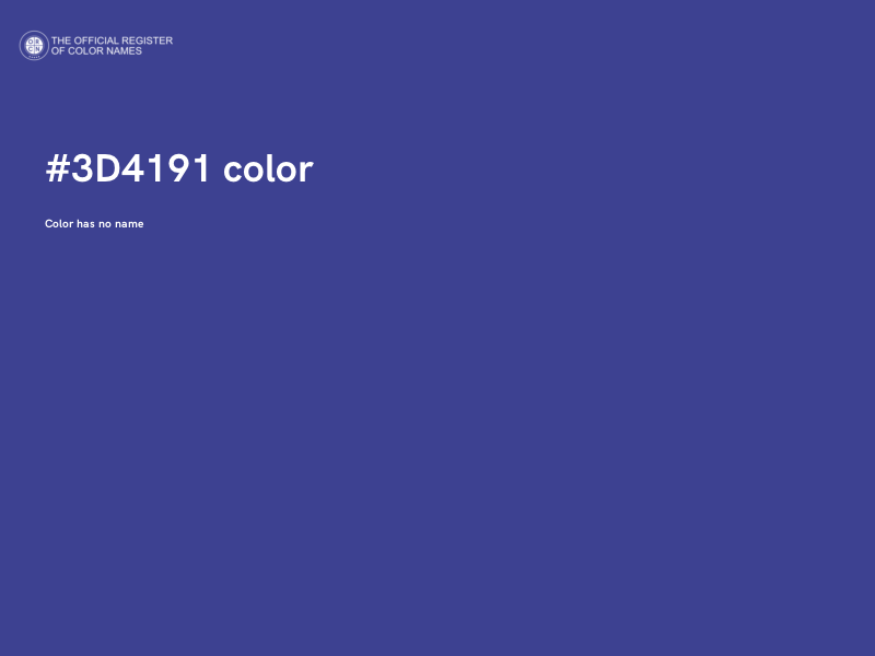 #3D4191 color image