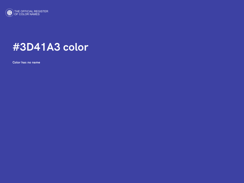 #3D41A3 color image