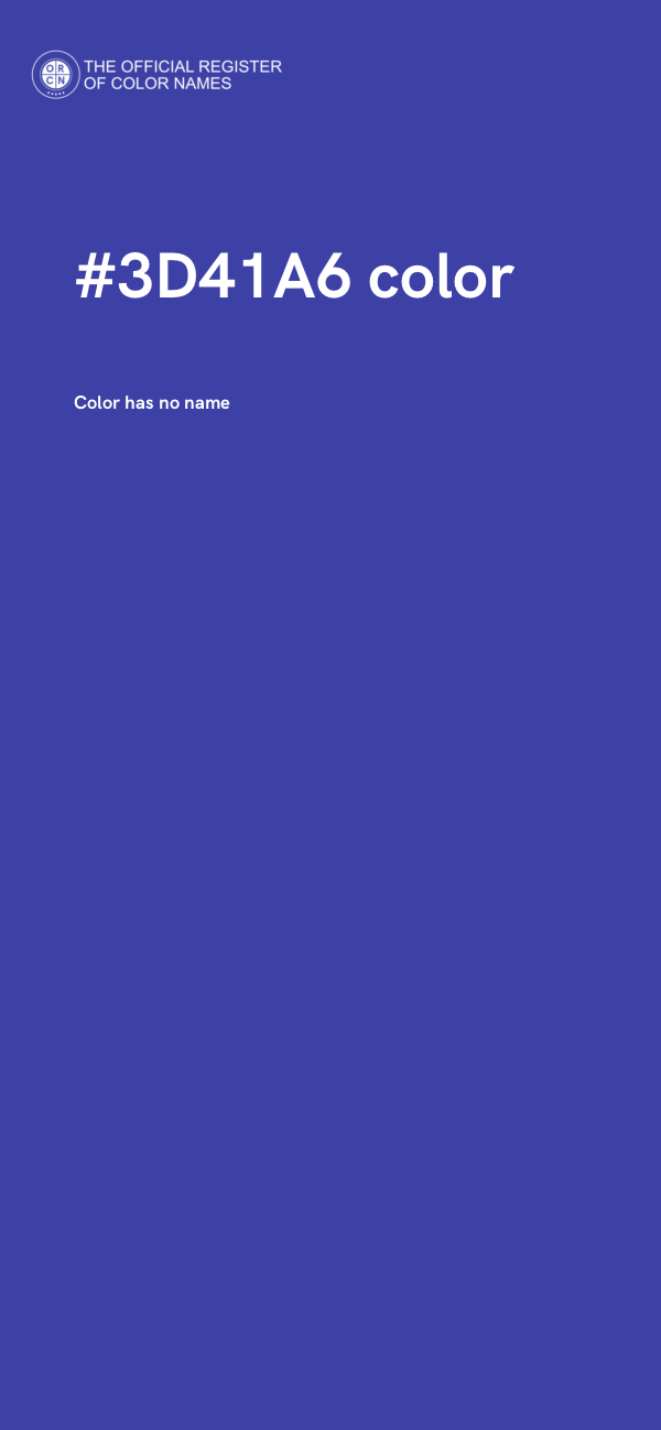 #3D41A6 color image