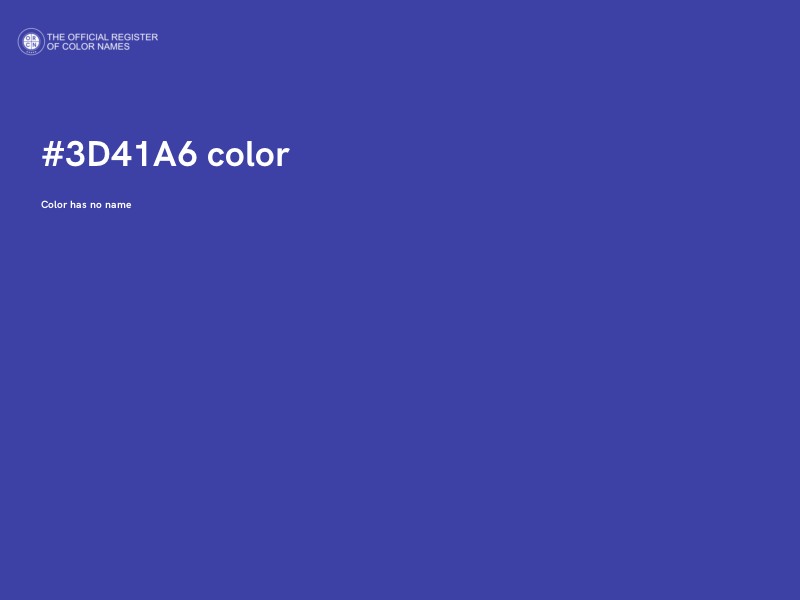 #3D41A6 color image
