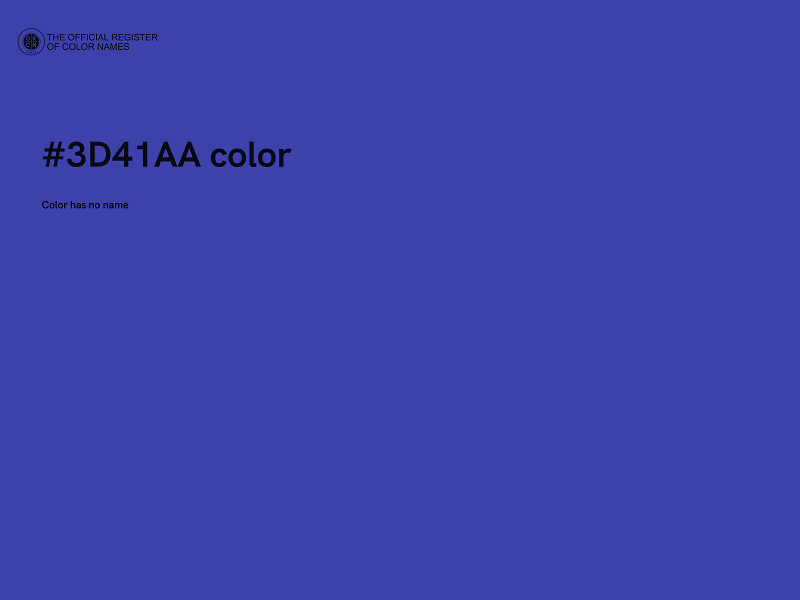 #3D41AA color image