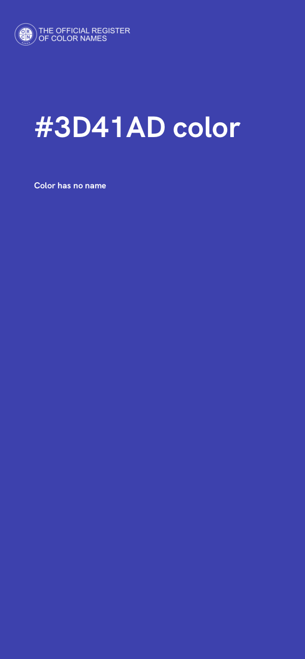 #3D41AD color image