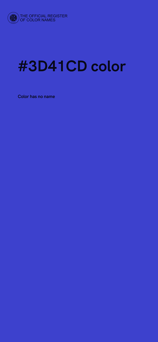 #3D41CD color image