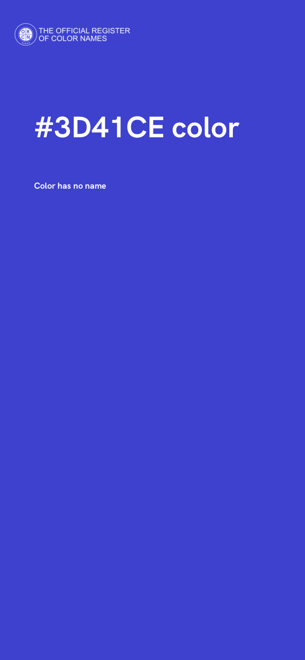 #3D41CE color image