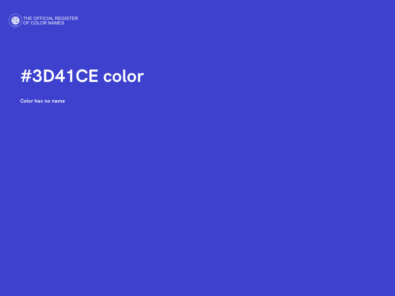 #3D41CE color image