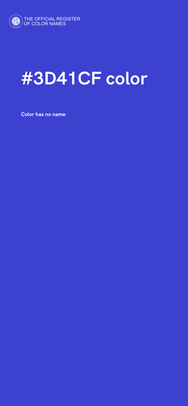 #3D41CF color image