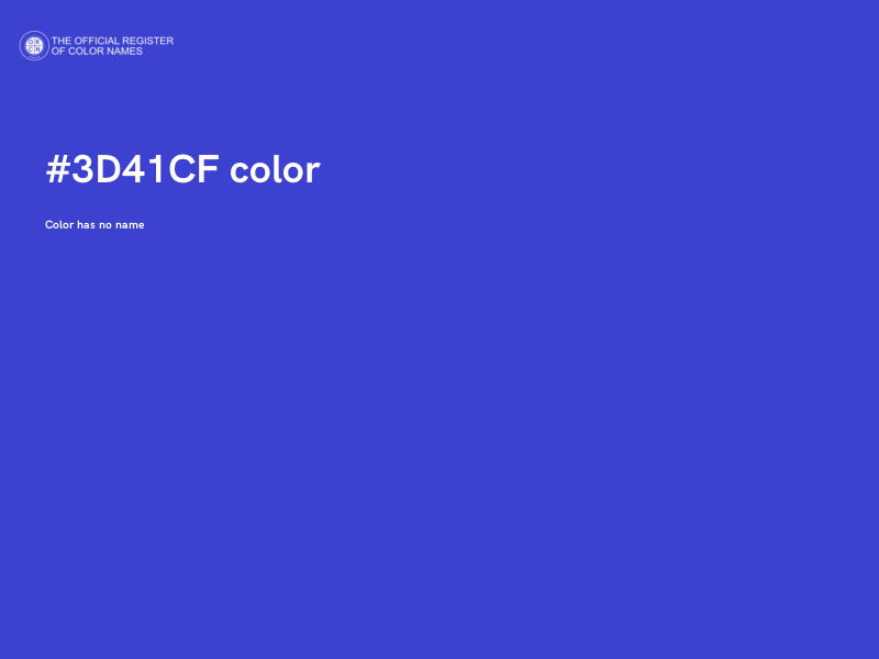 #3D41CF color image