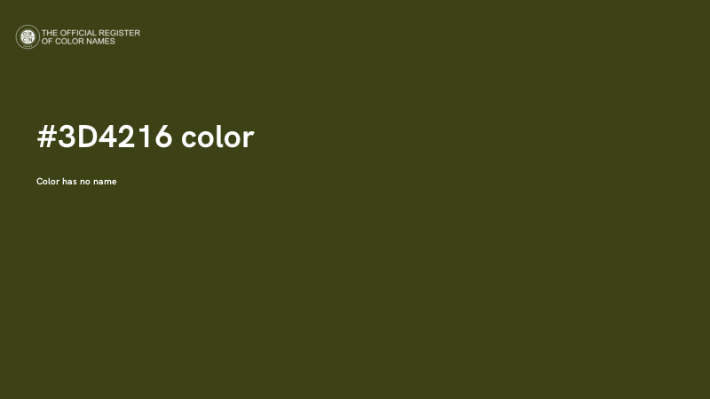#3D4216 color image