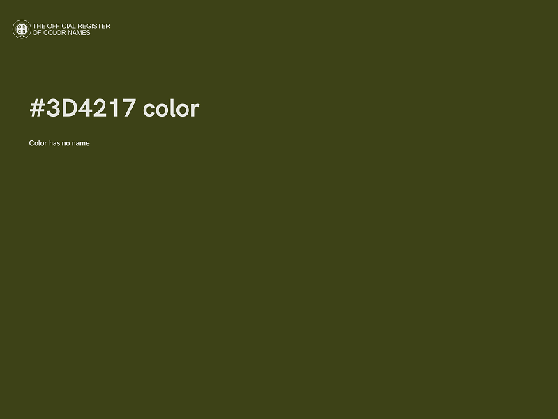 #3D4217 color image