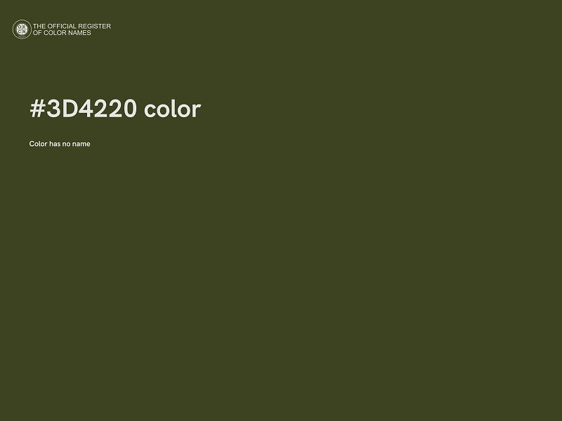 #3D4220 color image