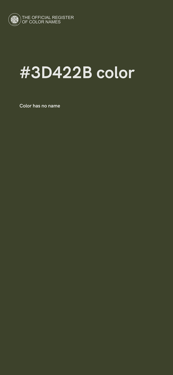 #3D422B color image