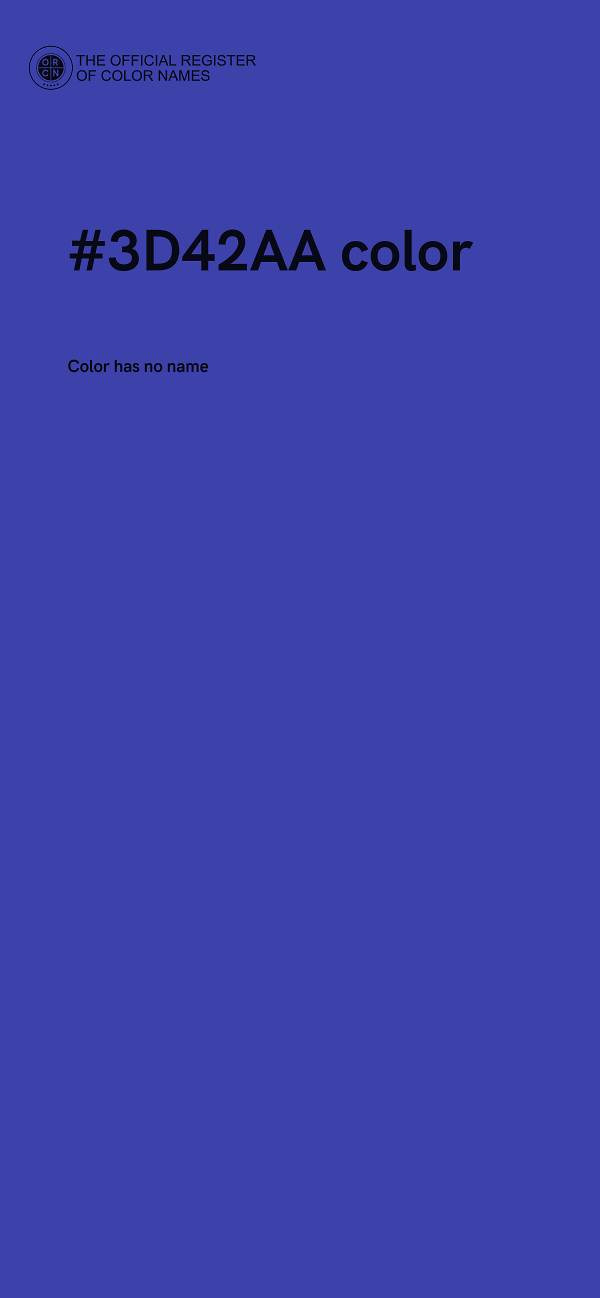 #3D42AA color image