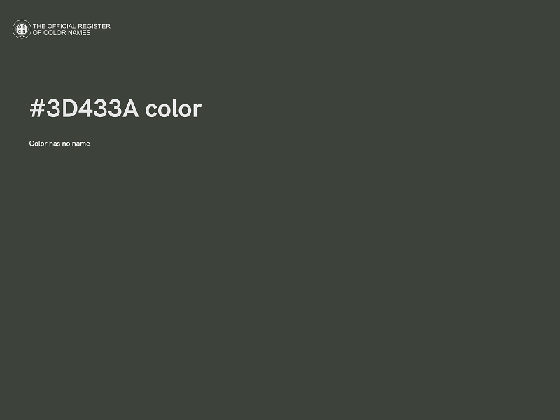 #3D433A color image