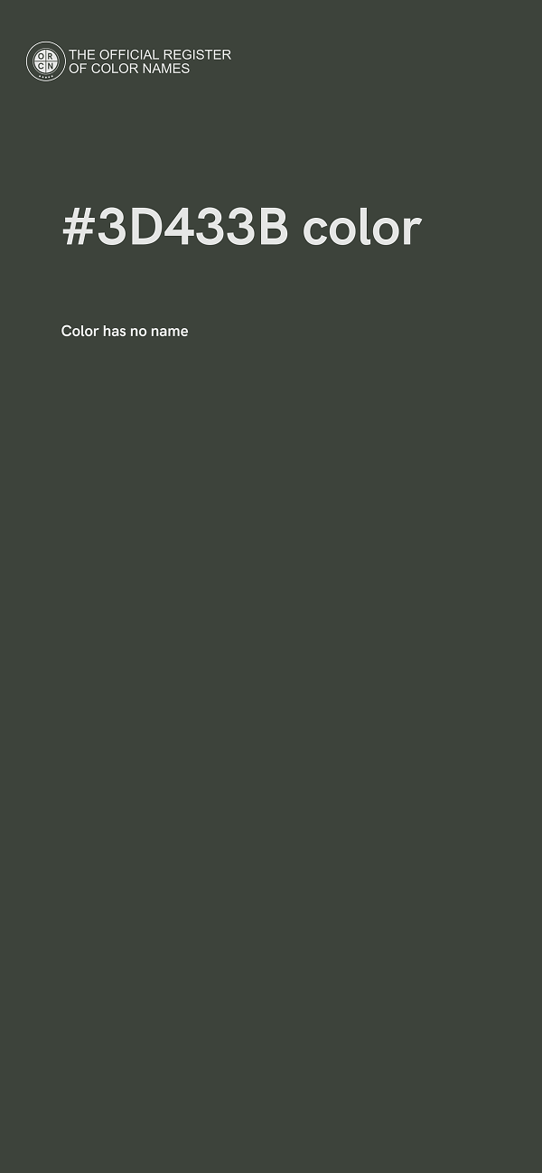 #3D433B color image