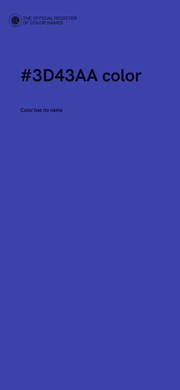 #3D43AA color image