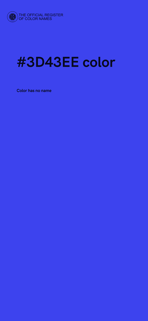 #3D43EE color image