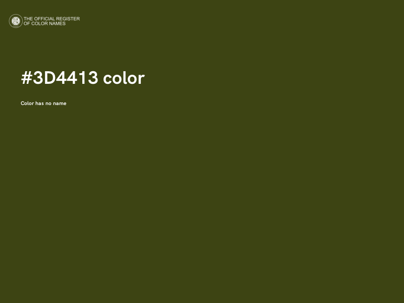 #3D4413 color image