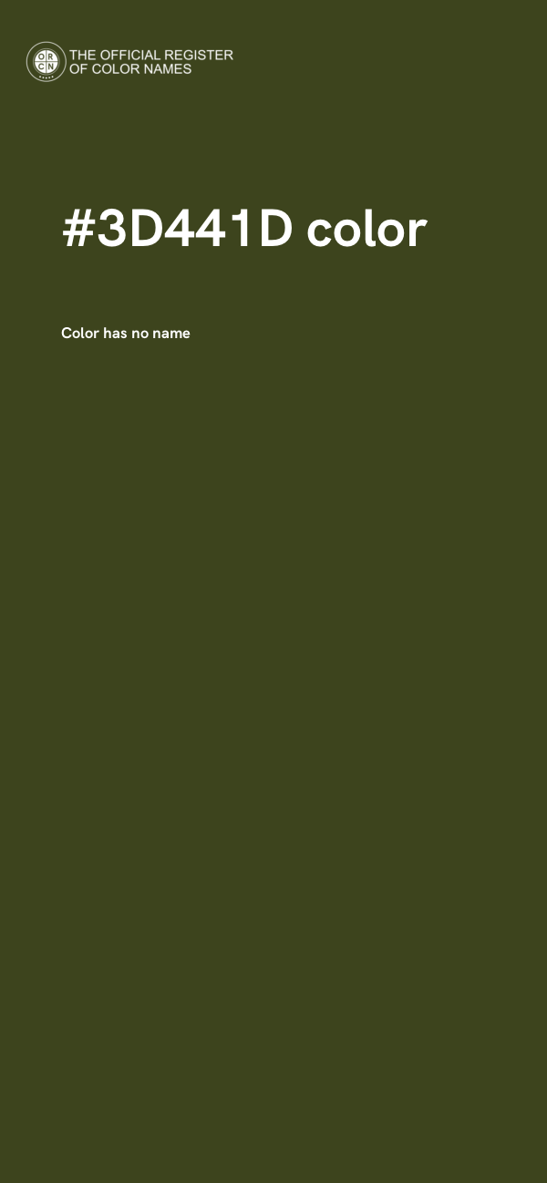 #3D441D color image