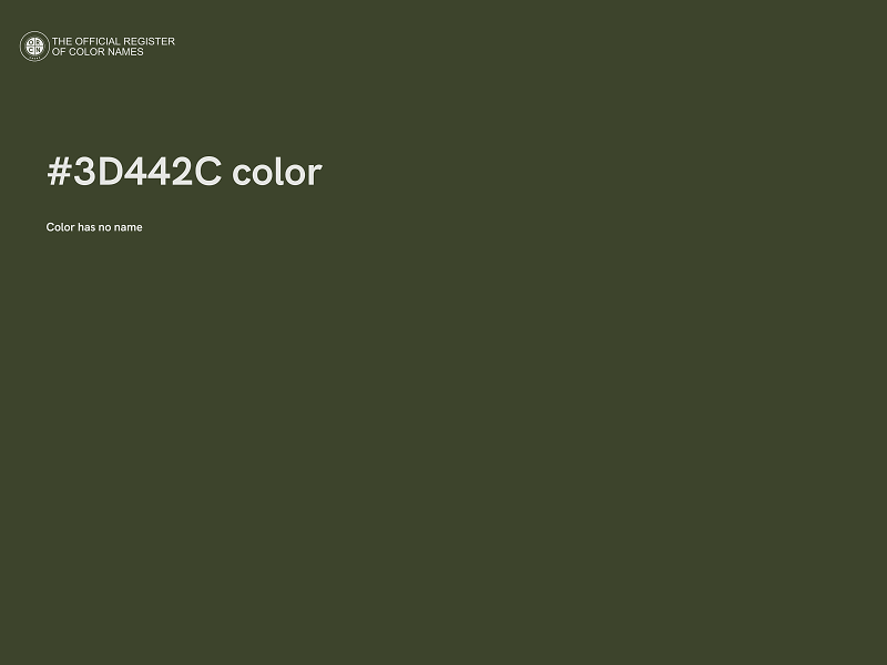 #3D442C color image