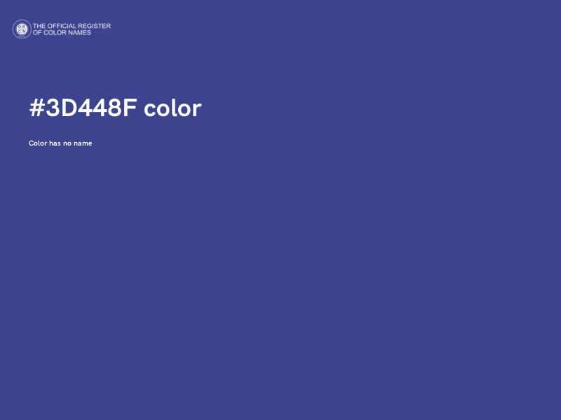 #3D448F color image