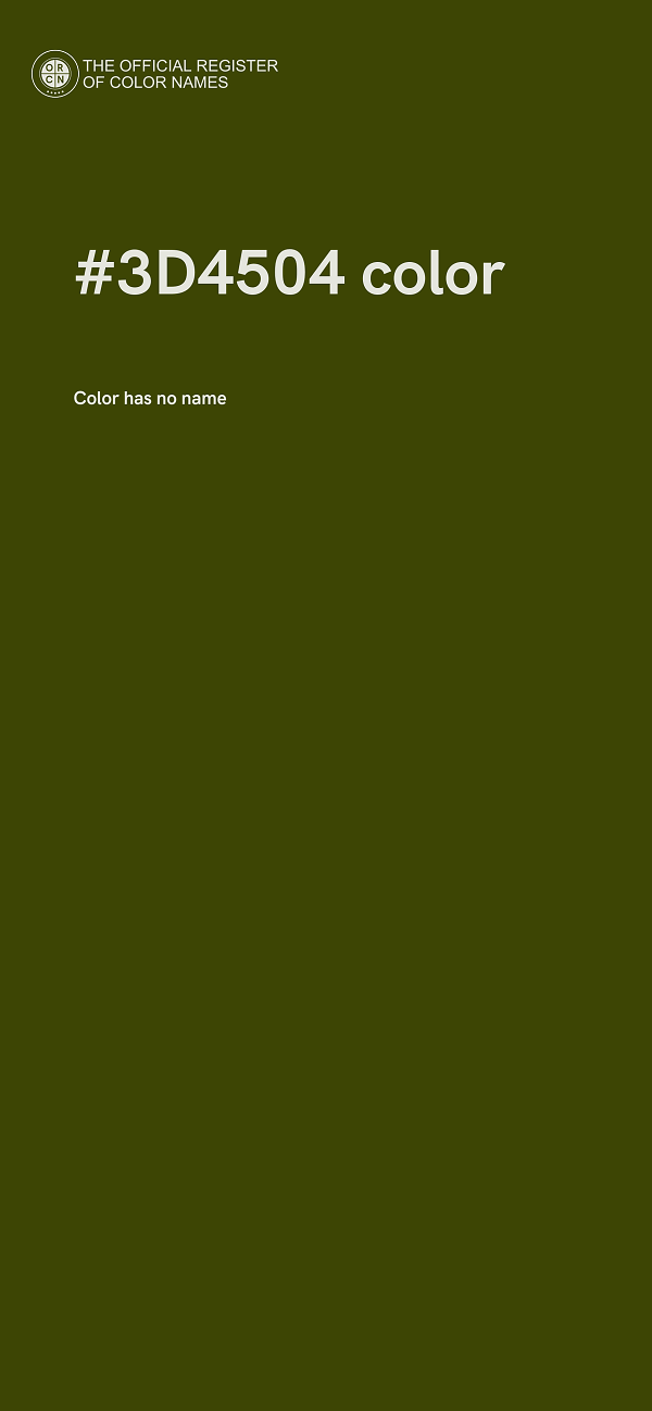 #3D4504 color image