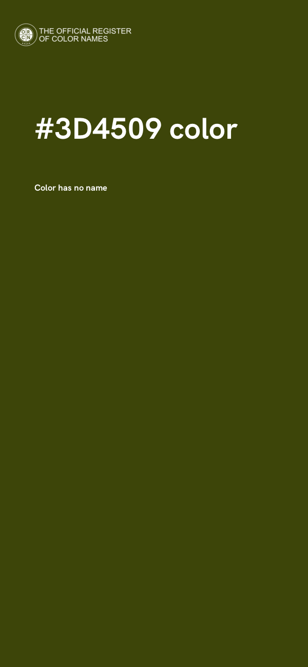 #3D4509 color image