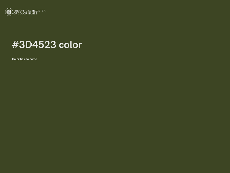 #3D4523 color image