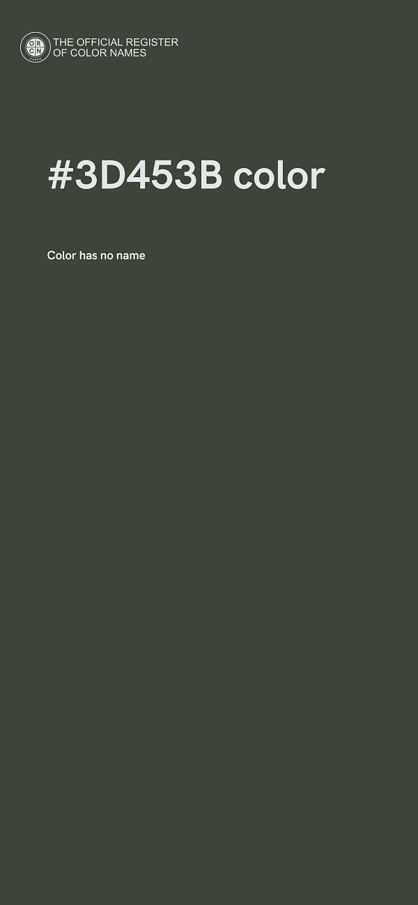 #3D453B color image