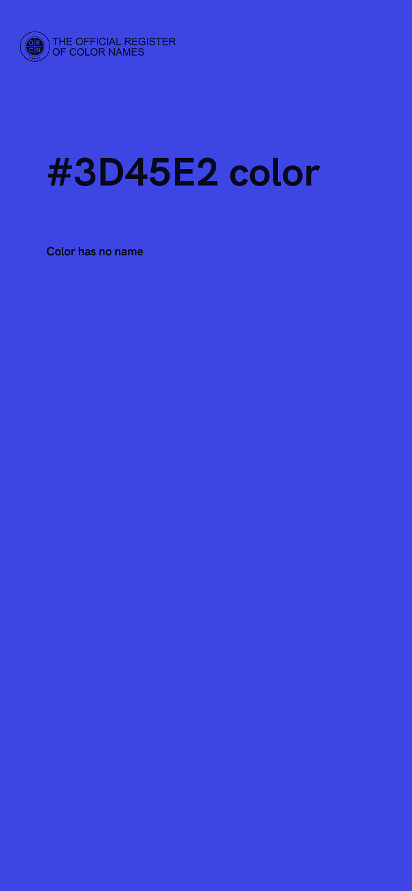 #3D45E2 color image