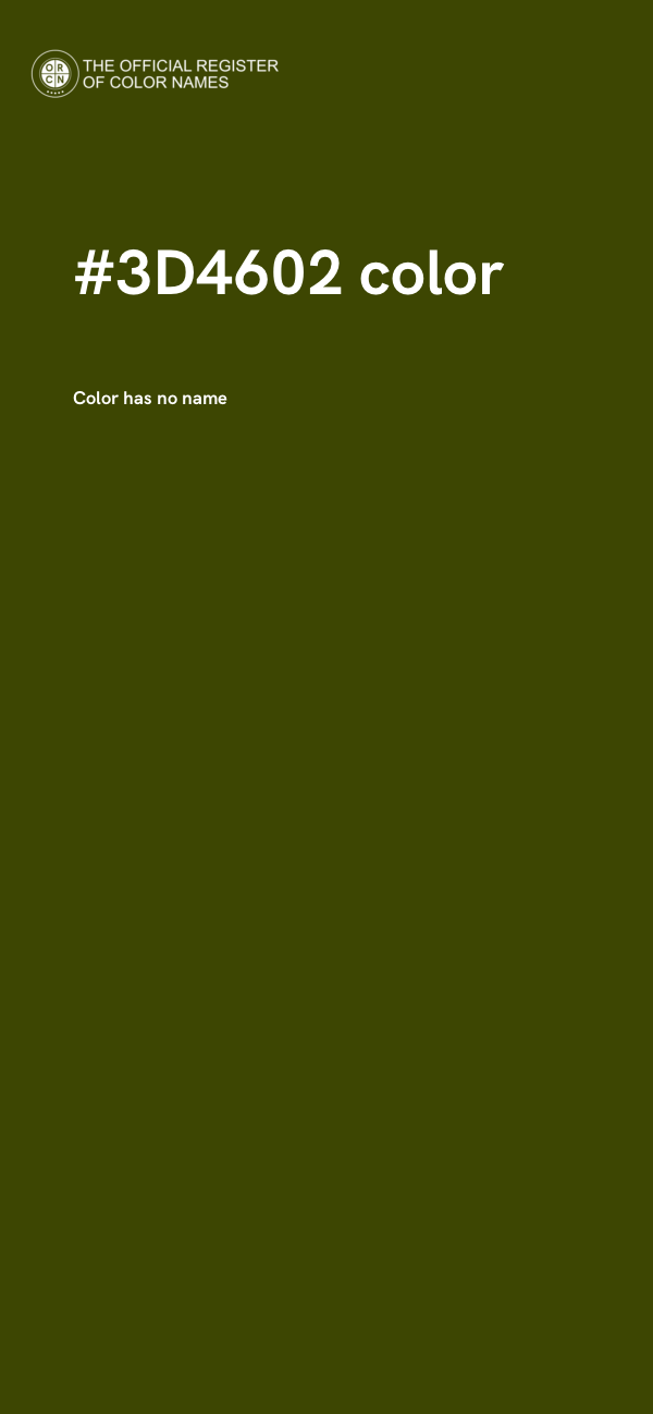 #3D4602 color image