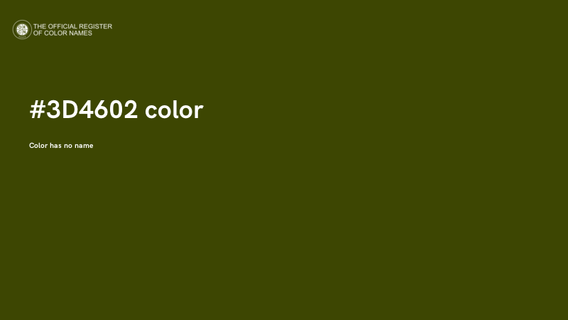 #3D4602 color image