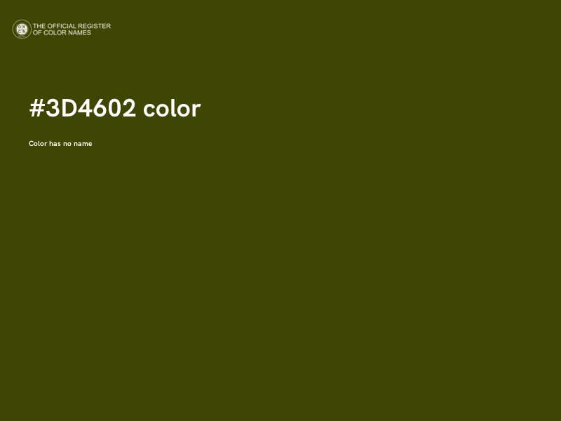 #3D4602 color image
