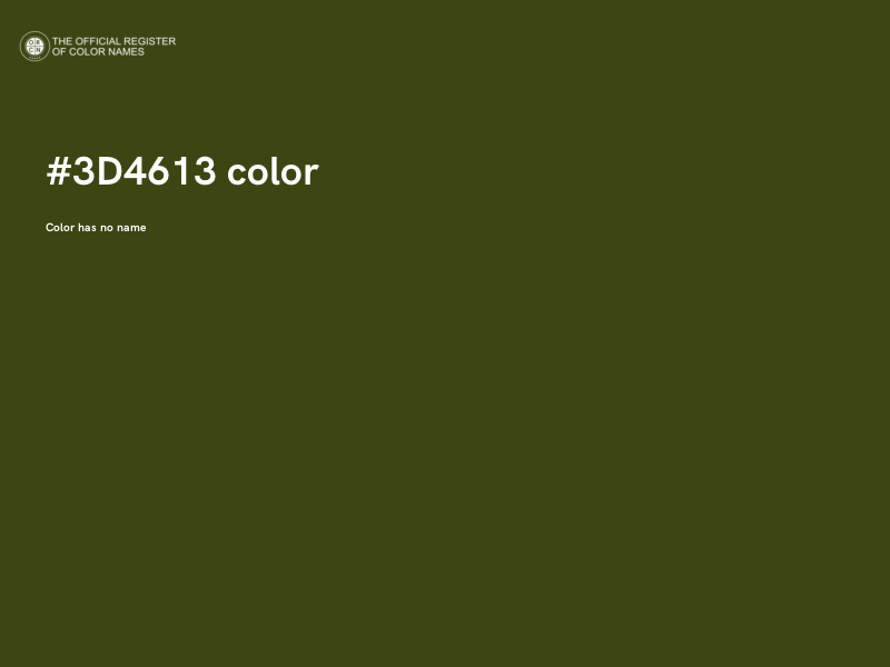 #3D4613 color image