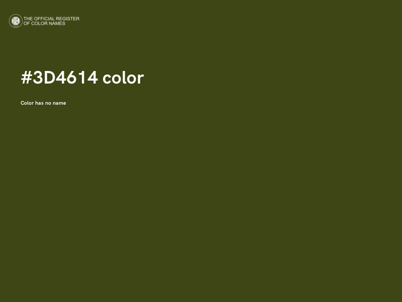 #3D4614 color image