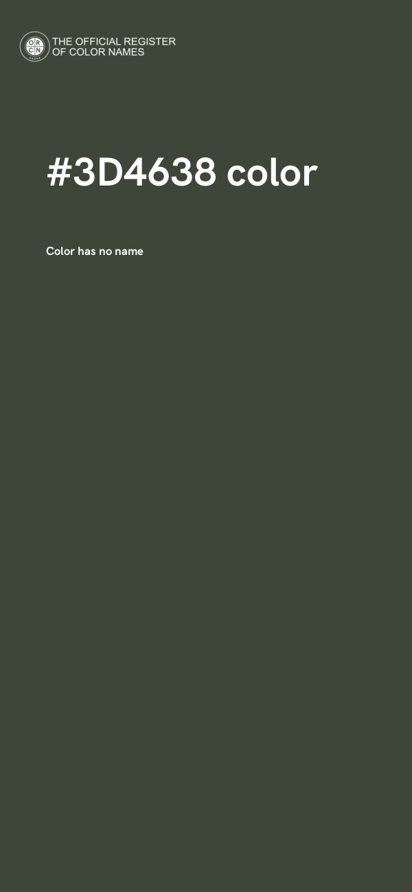 #3D4638 color image