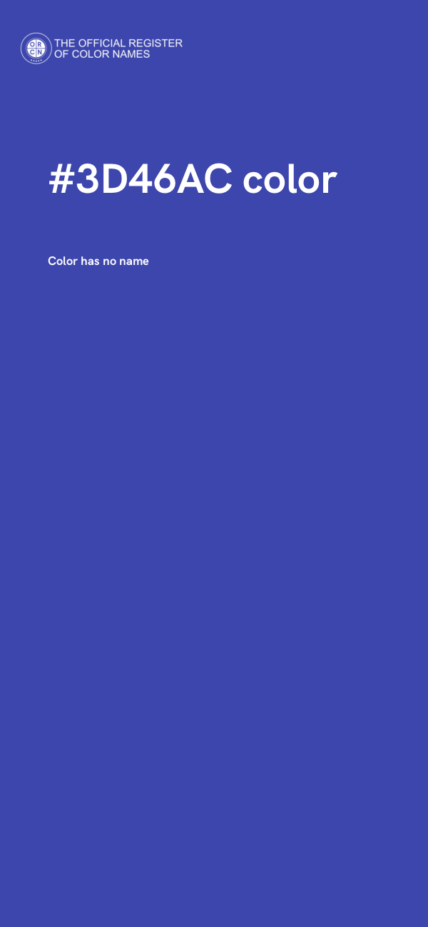 #3D46AC color image