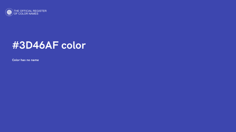 #3D46AF color image