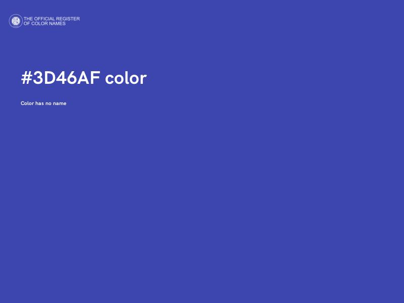 #3D46AF color image