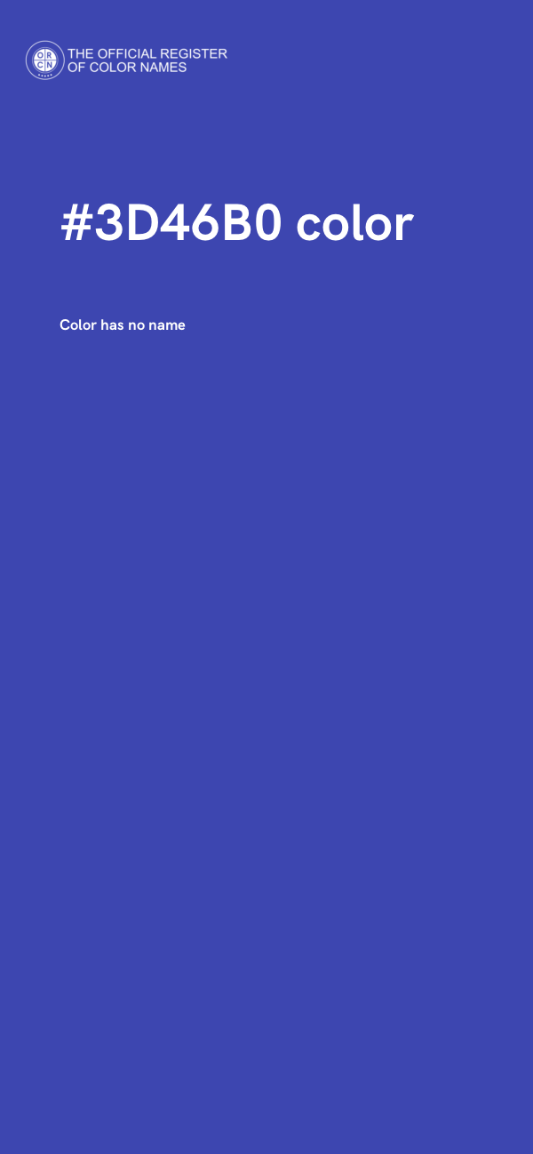 #3D46B0 color image