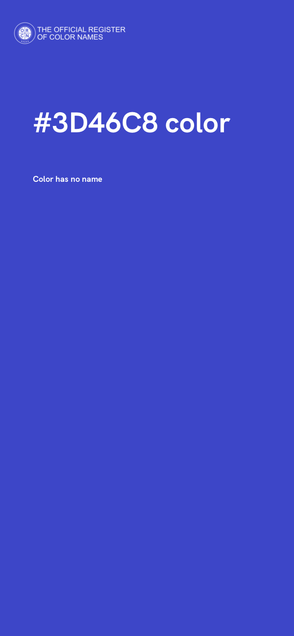 #3D46C8 color image