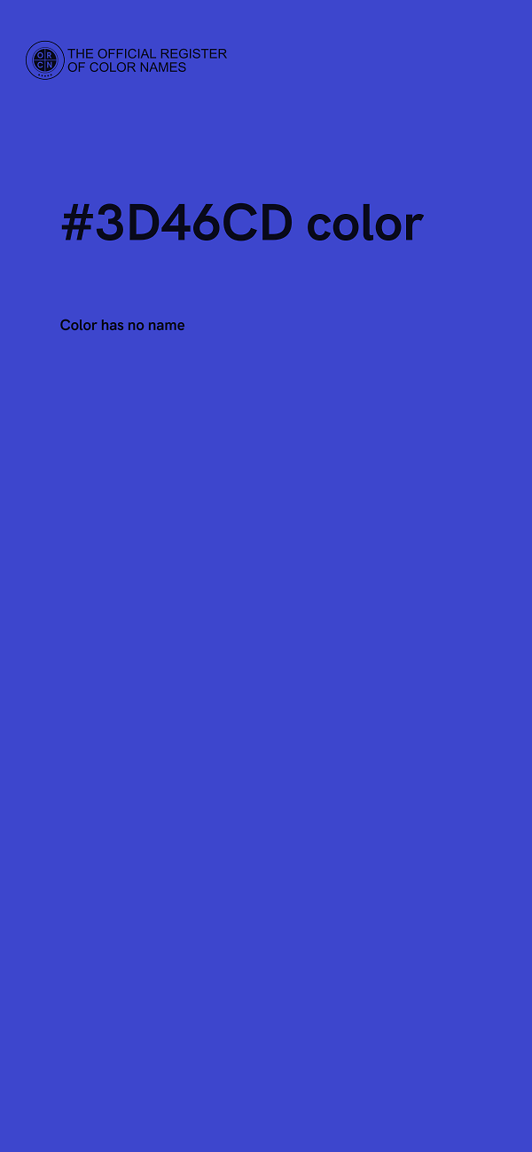 #3D46CD color image