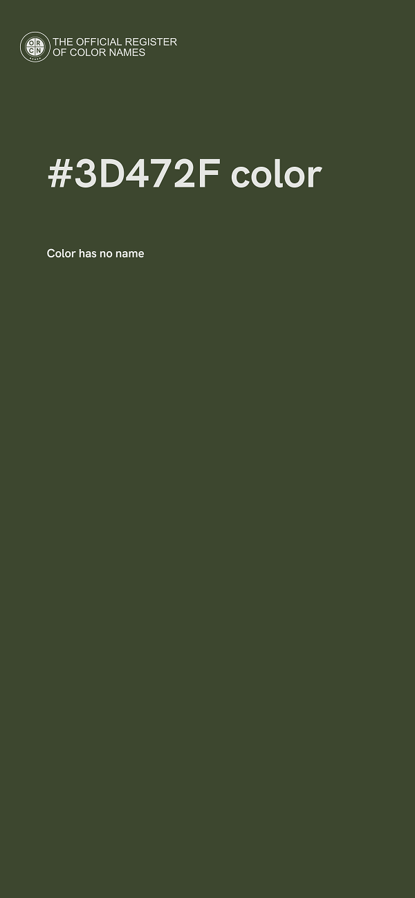 #3D472F color image