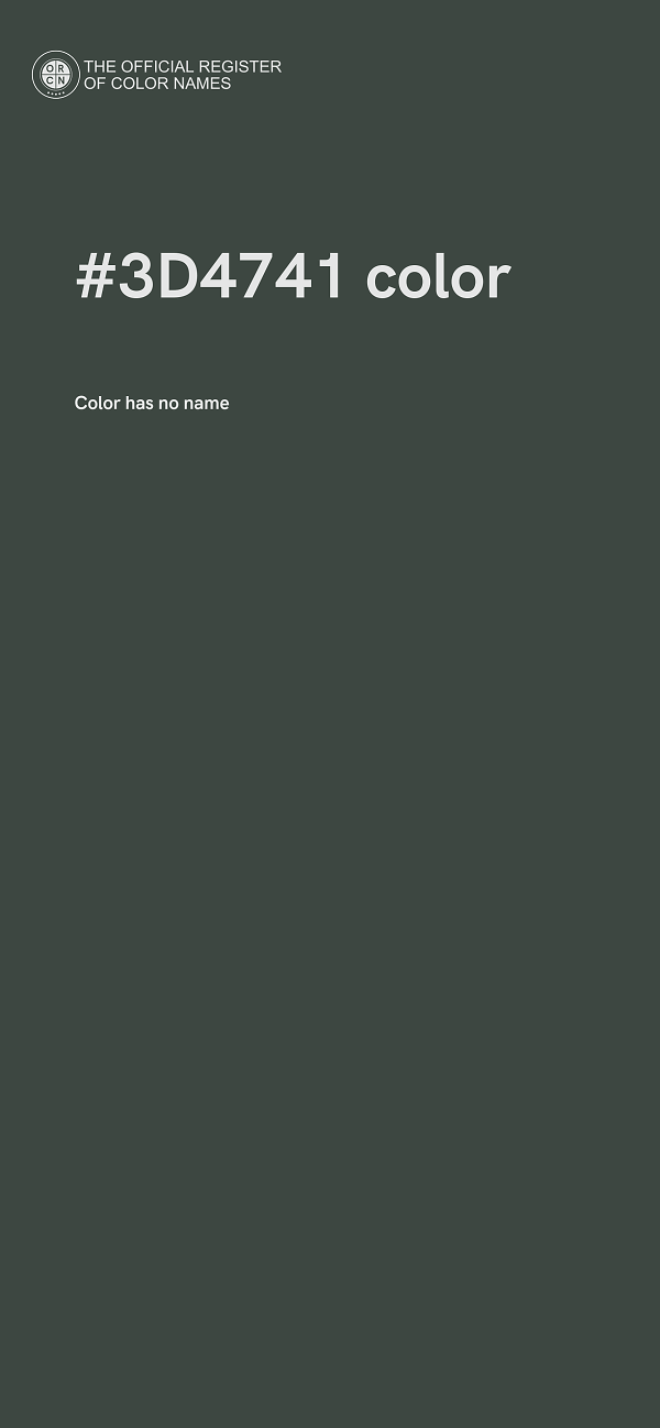 #3D4741 color image