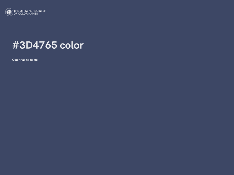 #3D4765 color image