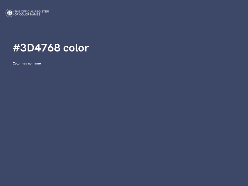 #3D4768 color image