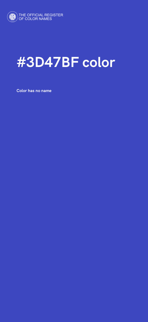 #3D47BF color image
