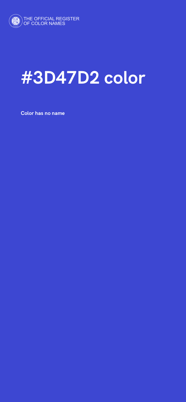 #3D47D2 color image